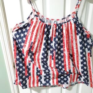 Patriotic Stars and Stripes Women's Top